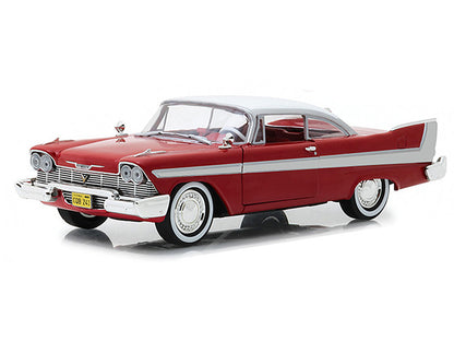 1958 Plymouth Fury Red with White Top "Christine" (1983) Movie 1/24 Diecast Model Car by Greenlight-1