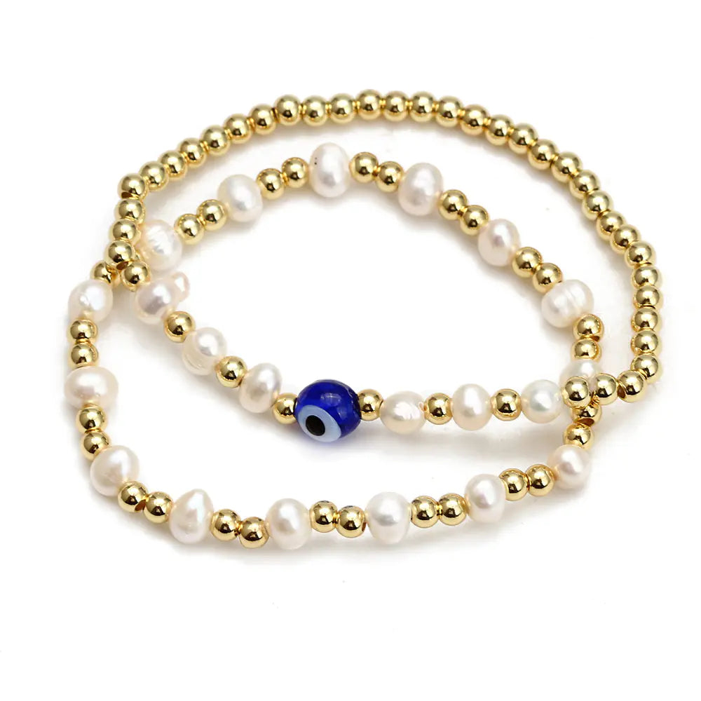 Evil Eye Beaded Bracelet Set