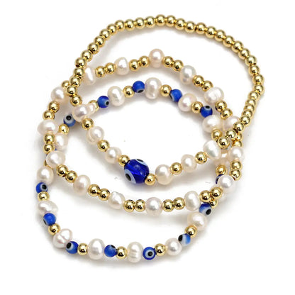 Evil Eye Beaded Bracelet Set