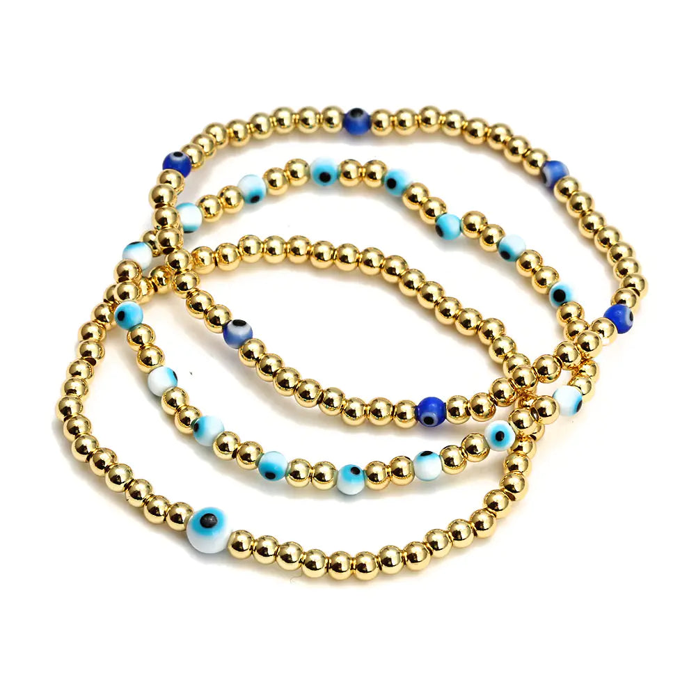 Evil Eye Beaded Bracelet Set