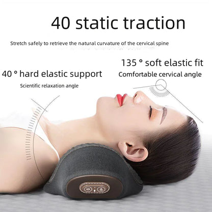 Neck Support Pillow with Massage and Heat Therapy